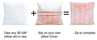 Ballys Pillow Shell Set, Rose Quartz, 2 Piece, 26"x26"