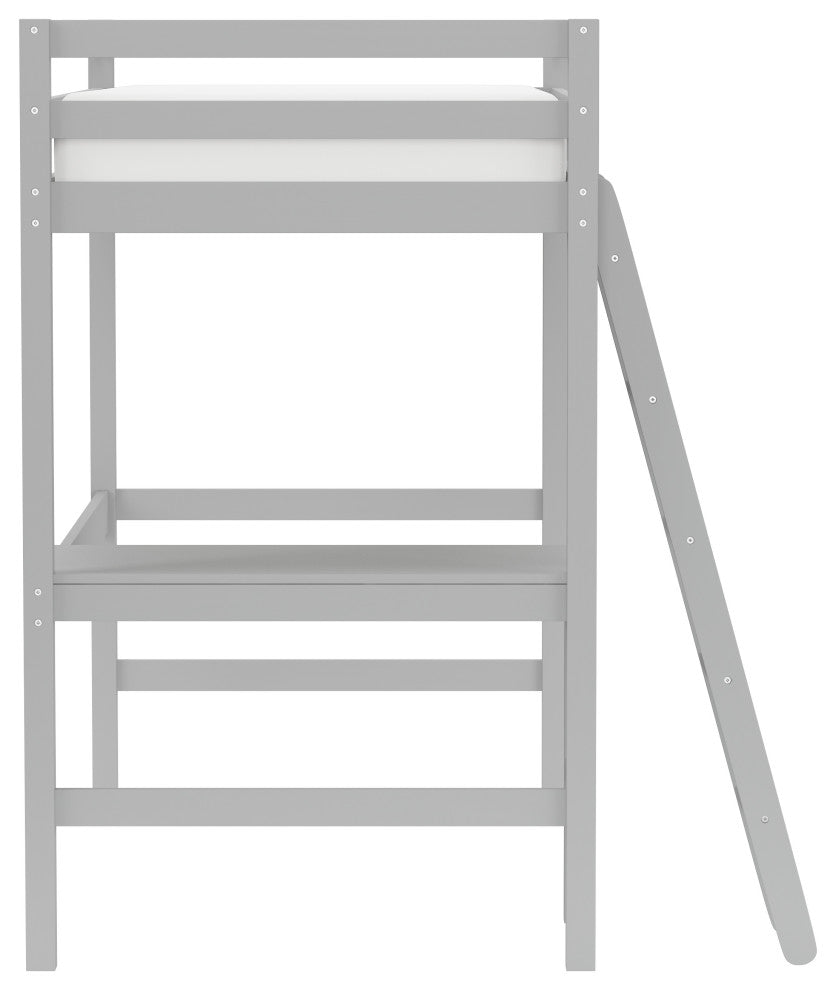 Hillsdale Kids and Teen Twin Loft Bed, Gray