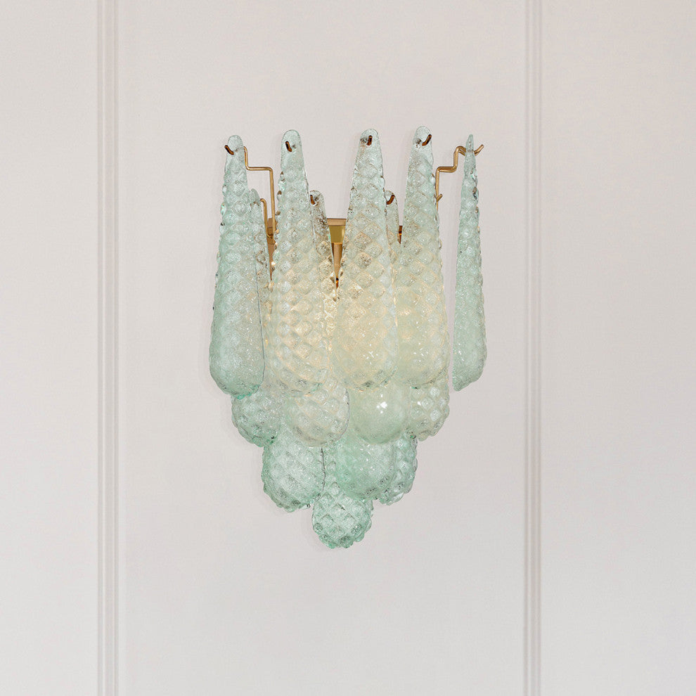 Crystorama Lighting Group OLL-6002 Ollie 2 Light 19" Tall Wall - Aged Brass /