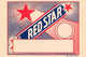 Red Star Broom Label- Gallery Wrapped Canvas Art 28" x 42"