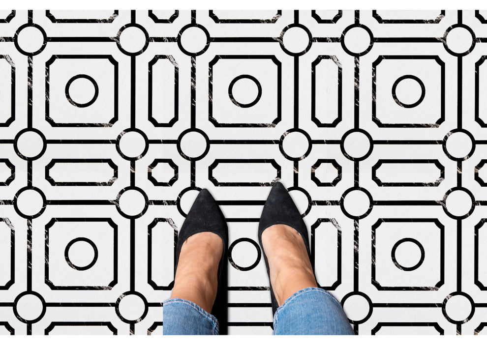 Achim Home Furnishing Retro 12" x 12" Self Adhesive Floor Tiles Carrera 20 Tile