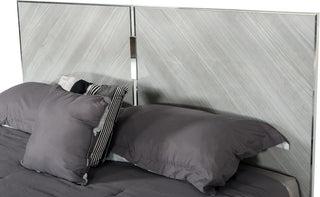 Nova Domus Alexa Italian Modern Gray Bed, Eastern King