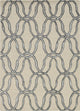 HomeRoots 12'x15' Silver Ivory Hand Tufted Vermicular Indoor Area Rug