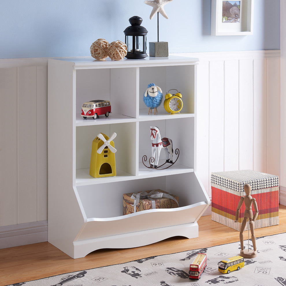 Lifestyle image showing the cabinet in a room with decor; full product visible.