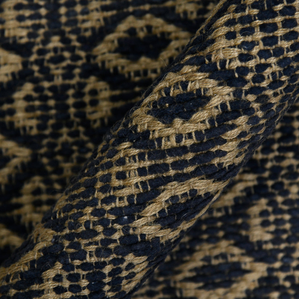 Zola Parquet Area Rug, Black, 5' x 8', Geometric