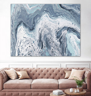 Calm Sea Abstract - 72 x 54 by Julie DeRice