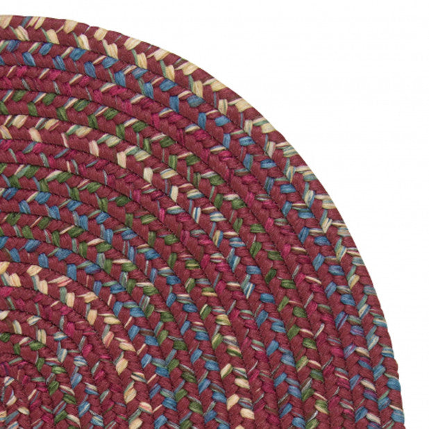 Colonial Mills Rug Worley Runner Burgundy Runner, Oval