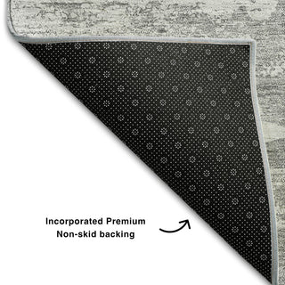 Premium Machine Washable Mayfield AMF705 Silver 2'6" x 3'10" Rug