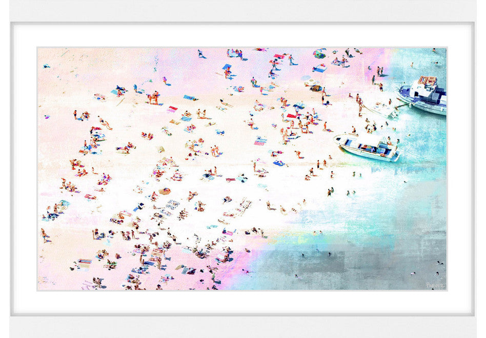 "Fun And Sun" Framed Painting Print, 18"x12"