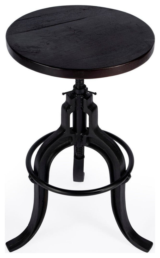 Butler Gladney Iron Revolving Bar Stool