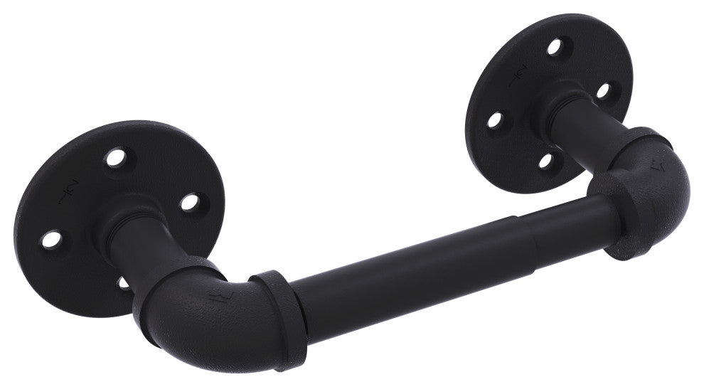 Pipeline 2 Post Toilet Paper Holder, Matte Black