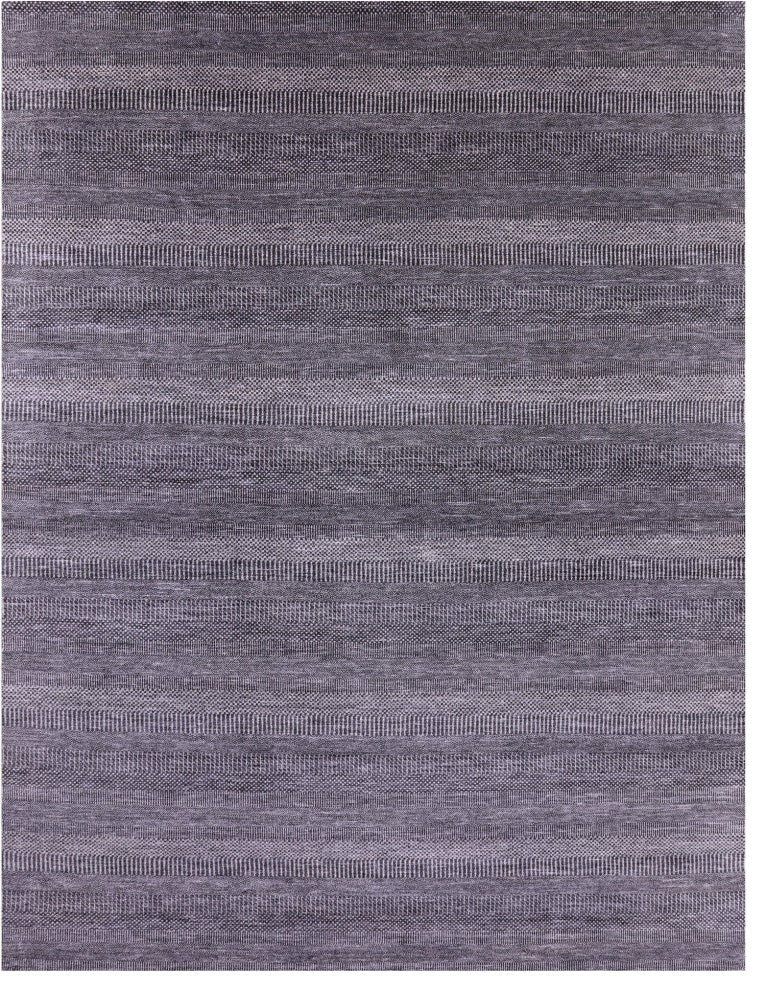 9' 0" X 11' 11" Savannah Grass Hand-Knotted Wool and Silk Rug Q11967