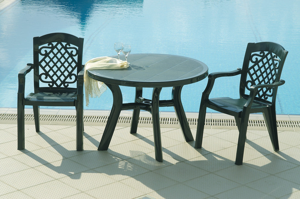 Compamia Truva Outdoor Dining Table, Green