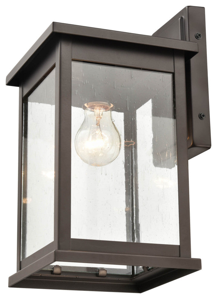 1 Light 7 in. Powder Coat Bronze Outdoor
