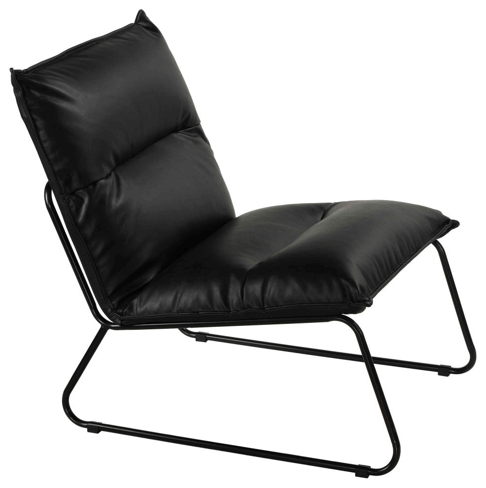 Cortesi Home Havana Accent Chairs, Black