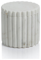 Calabria  Fluted Marble Lidded Canister