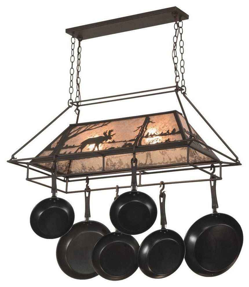 39"L Moose at Lake Pot Rack