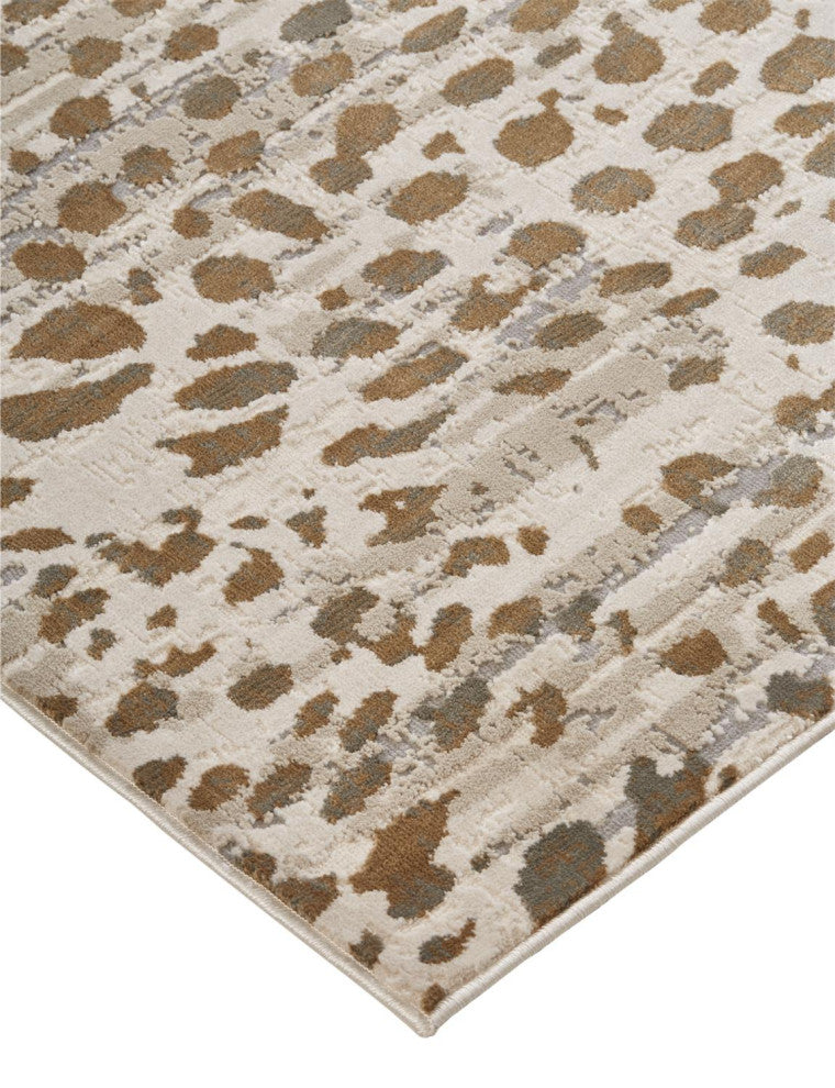 Weave & Wander Vanhorn Animal Print, Brown/Ivory/Tan, 12'x15'