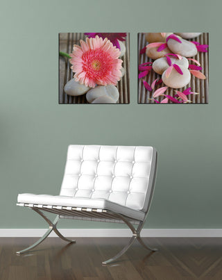 "Beauty, Bloom" Tempered Glass Wall Art, 2-Piece Set