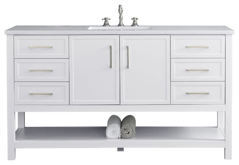 Arlo 60" Bathroom Vanity, White