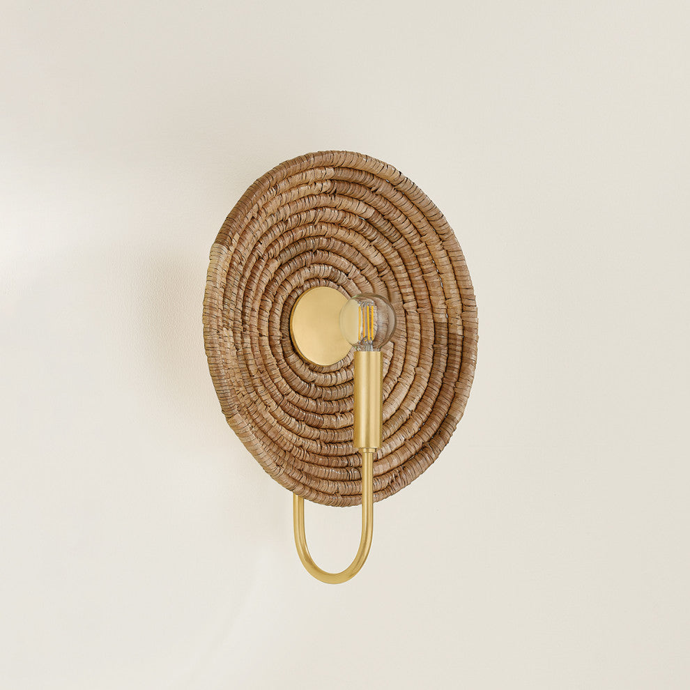 Mitzi Ashby Wall Sconce Aged Brass