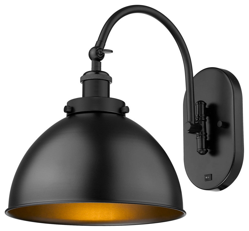 Ballston Urban Sconce, Matte Black, Matte Black, Matte Black