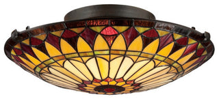 Quoizel Tiffany Two Light Flush Mount TF1400SVB