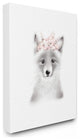 Stupell Industries Sketched Fluffy Fox Flowers, 30"x40", Canvas Wall Art