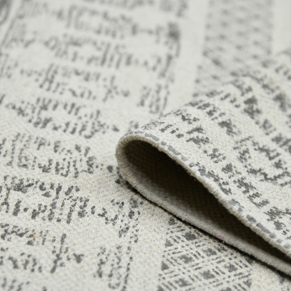 DUNE Denevie Area Rug, Gray, 5' x 7'6", Geometric