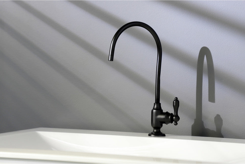 Kingston Brass Single-Handle Water Filtration Faucet, Matte Black