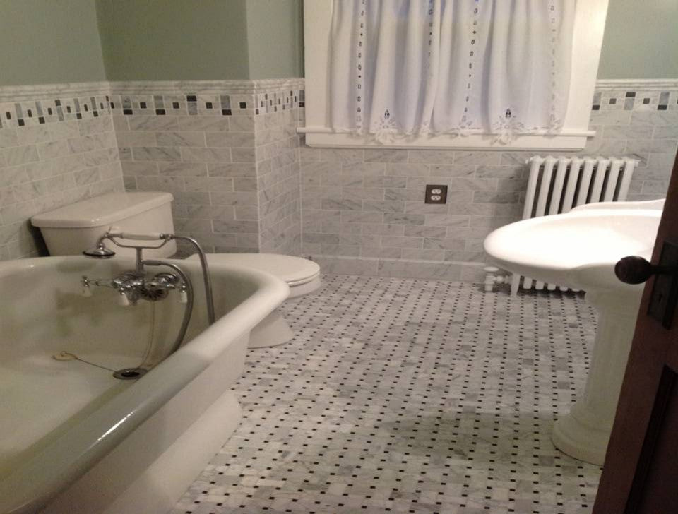 Carrara Marble 2x4 Subway Brick Mosaic Tile Honed Venato Carrera, 1 sheet