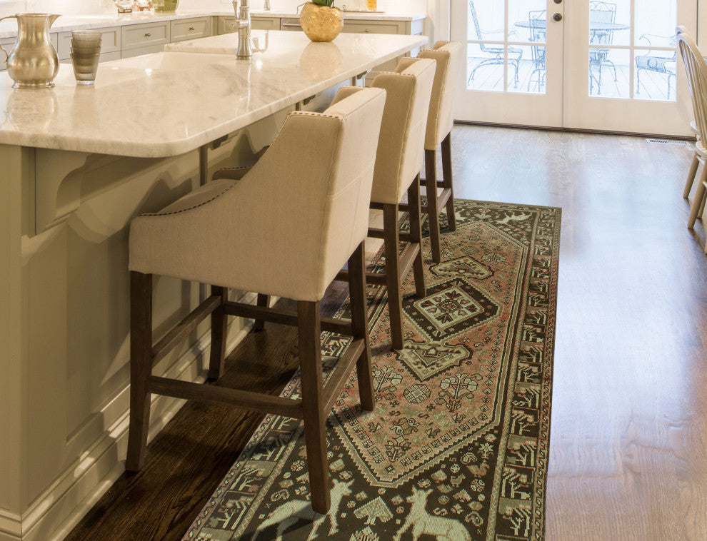 Fine Vintage Distressed Stella Rust Rug