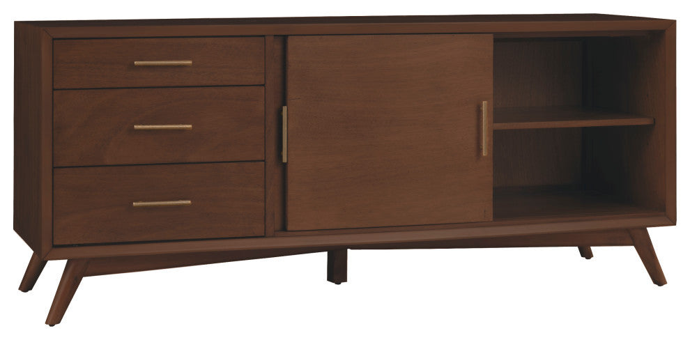 Flynn Large TV Console, Walnut