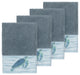 Mia 4 Piece Embellished Washcloth Set