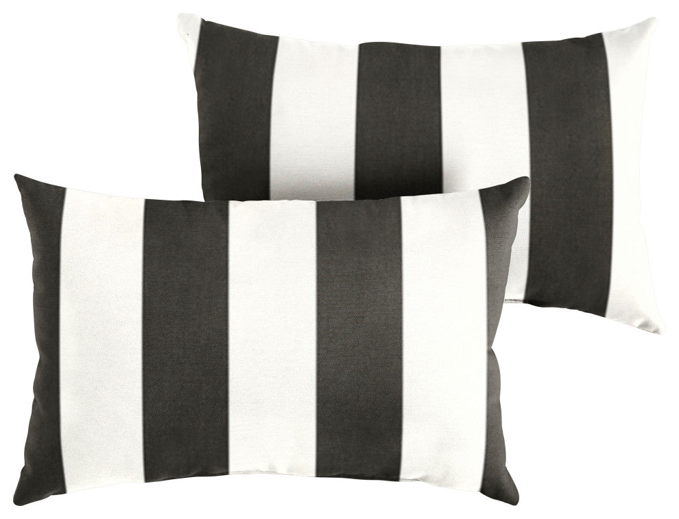 Sunbrella Cabana Classic Outdoor Pillows, Set of 2, 12x18