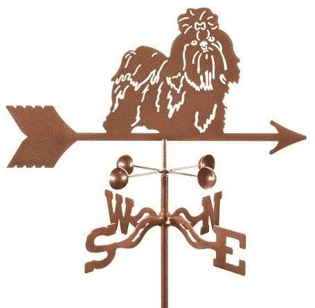 Shih Tzu Weathervane With Post Mount