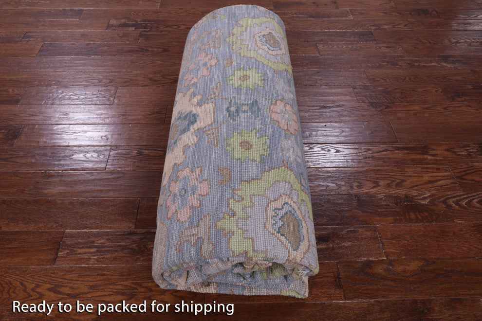 10' 4" X 14' 0" Turkish Oushak Hand Knotted Wool Rug - Q15431