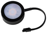 LED Puck Light, Black, Single 6" Lead Wire