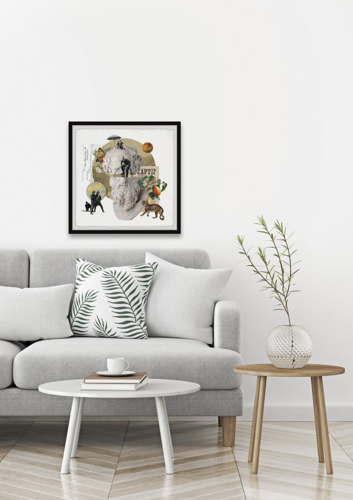 "The Captive" Framed Painting Print, 12x12