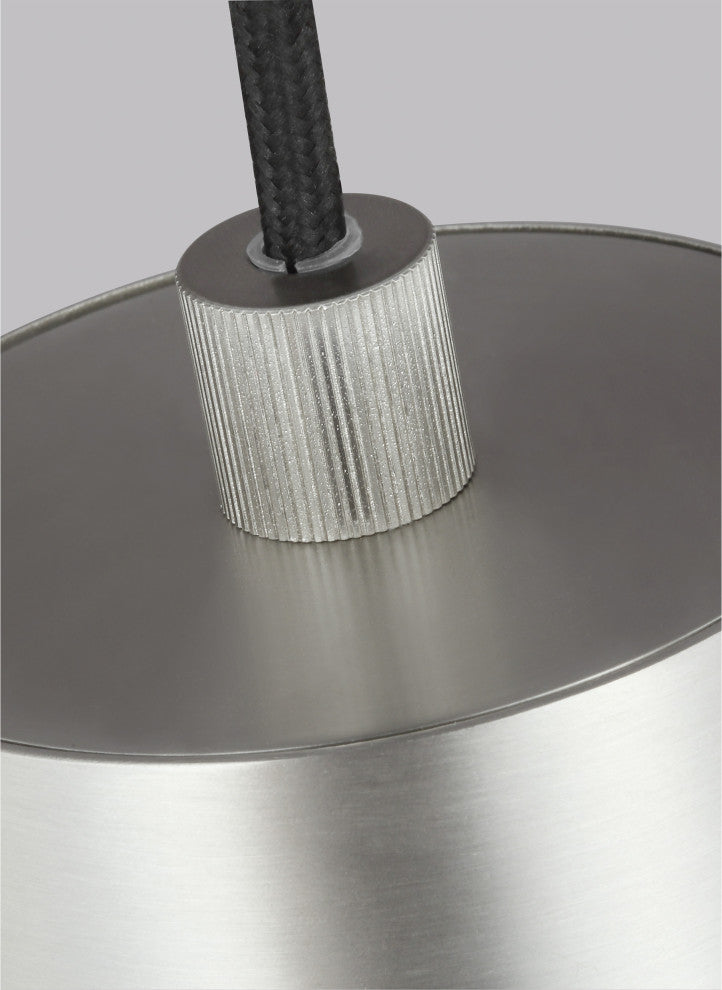 Brynne Small LED Pendant, Satin Nickel