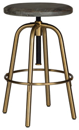 Uttermost - 22976 - Counter Stool - Revolve - Brushed Brass