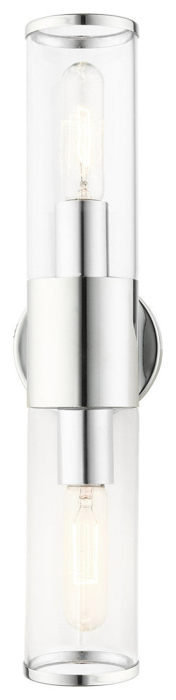 Polished Chrome Nautical, Contemporary, Urban, Industrial Vanity Sconce