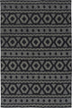 Kaleen Ayrlies Garden Collection AGC01 8''x10'' Charcoal Rug