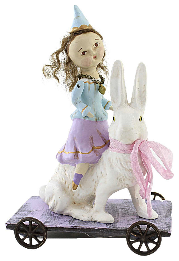 Dee Foust-Harvey Riding Ruby Polyresin Bunny Easter 81062