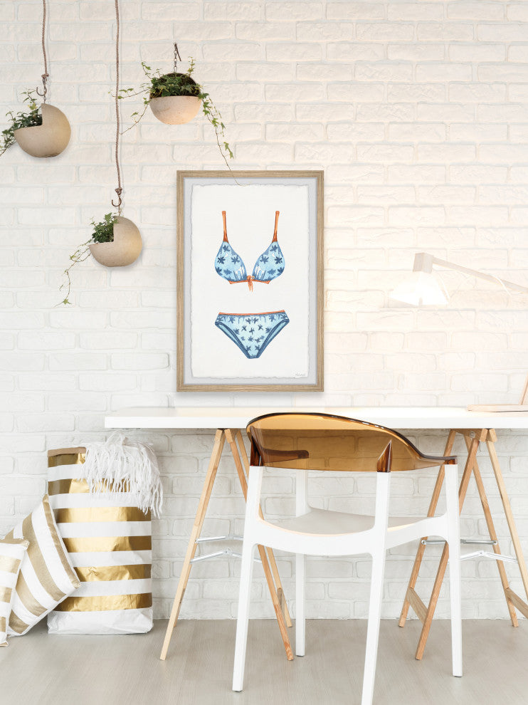 "Buy the Bikini" Framed Painting Print, 8x12