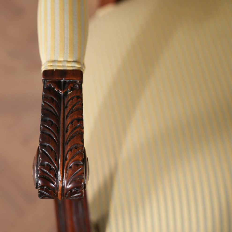 Round Back Mahogany Chair