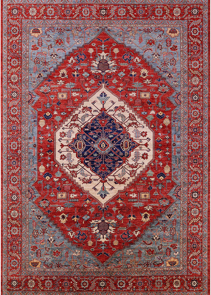 Ahgly Company Indoor Rectangle Mid-Century Modern Area Rugs, 7' x 9'