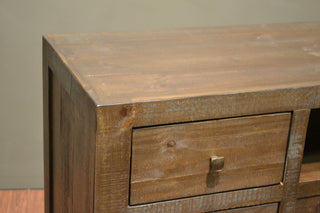 Greenview 76 inch Forged Iron Base TV Stand