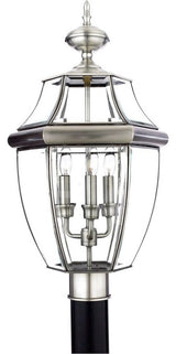 Newbury 3-Light Outdoor Lantern, Pewter