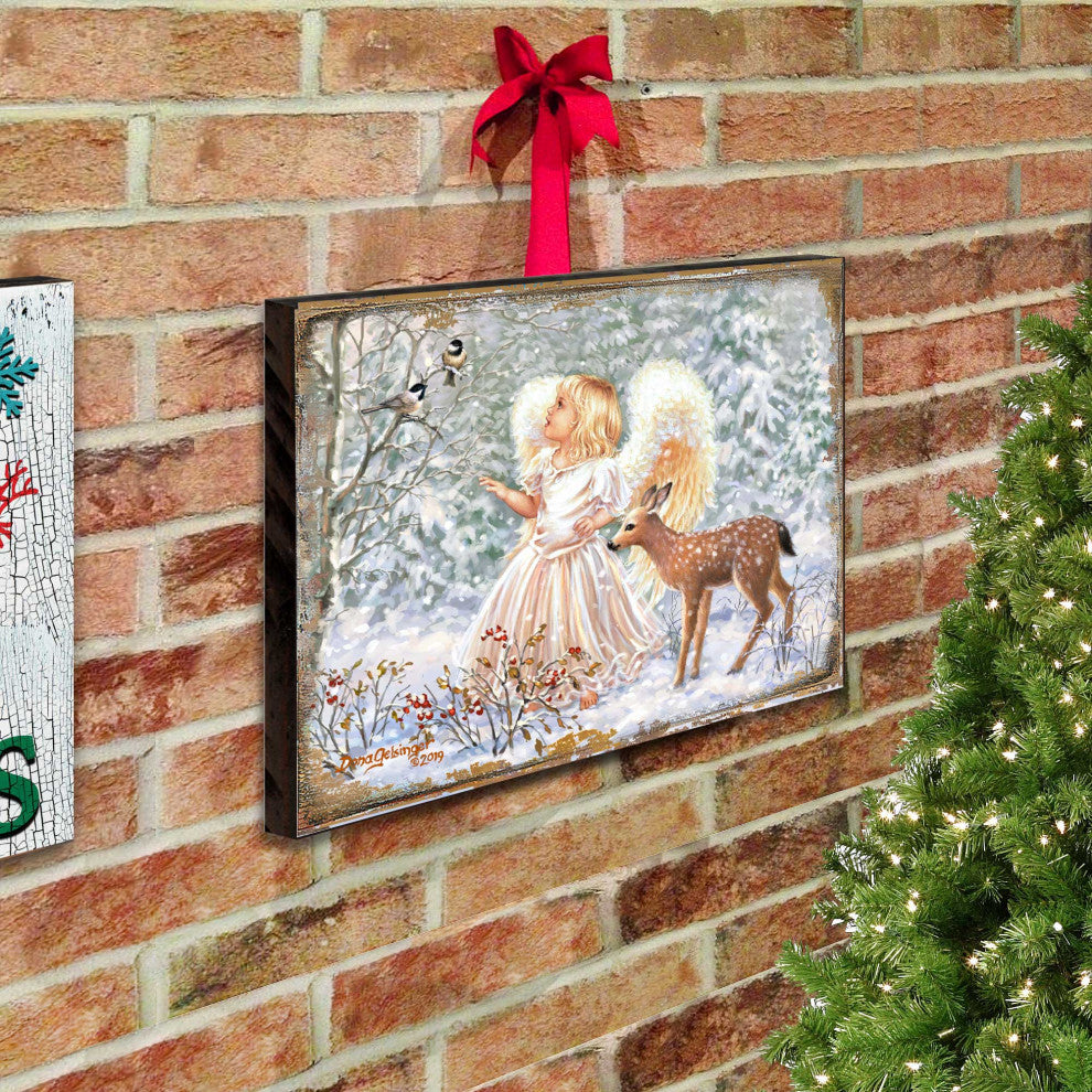 Sweet Christmas Blessings Wooden Block, 48 X 36